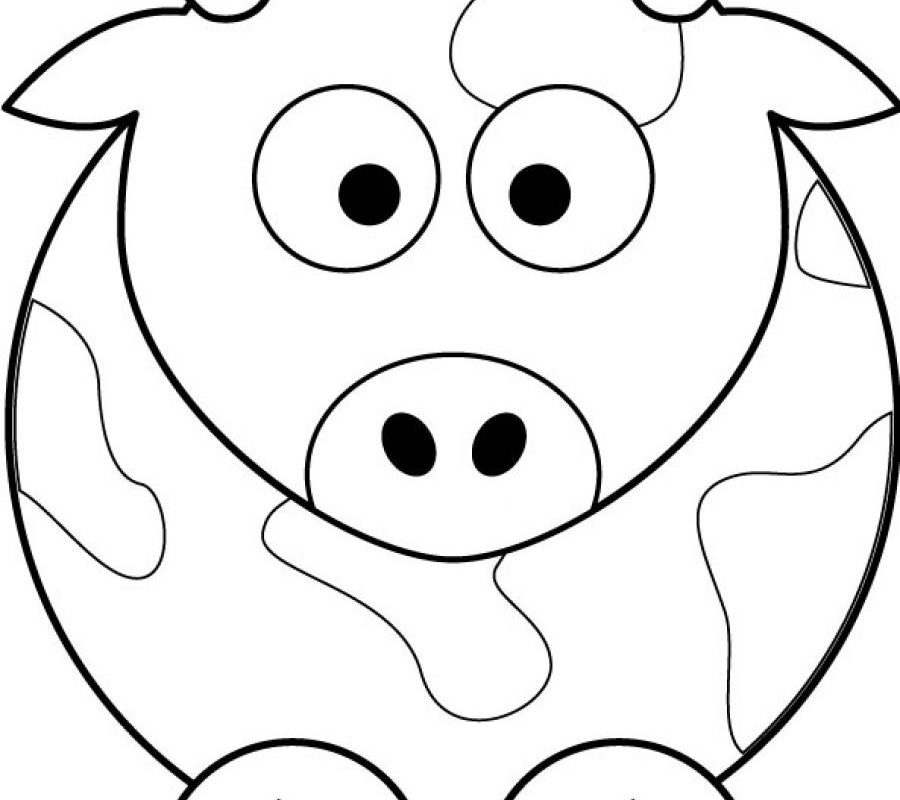 900x800 Baby Elephant Coloring Page To Print Color Impressive Pages Cow