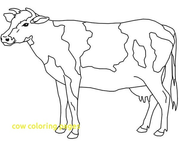 600x481 Cow Coloring Page Best Of Cow Coloring Pages With Farm Animal