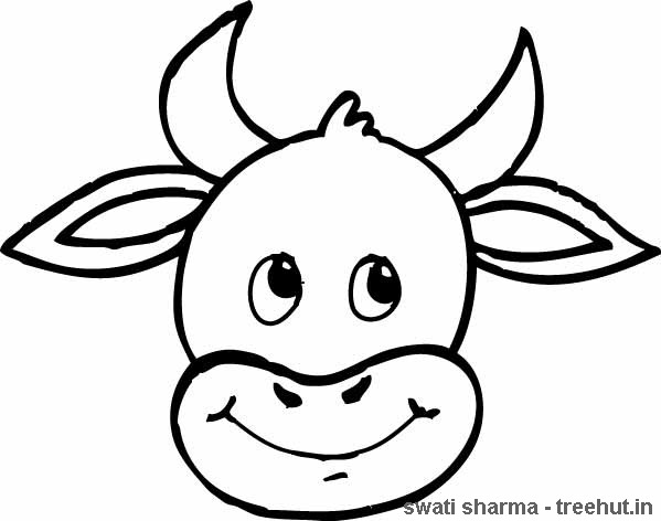 599x472 Cow Coloring Pages Cow Head Coloring Pages Kids Coloring Pages