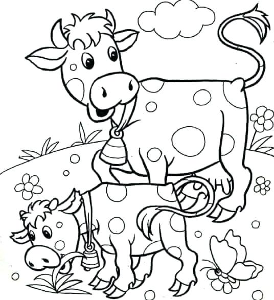 Cow Coloring Pages at GetDrawings | Free download