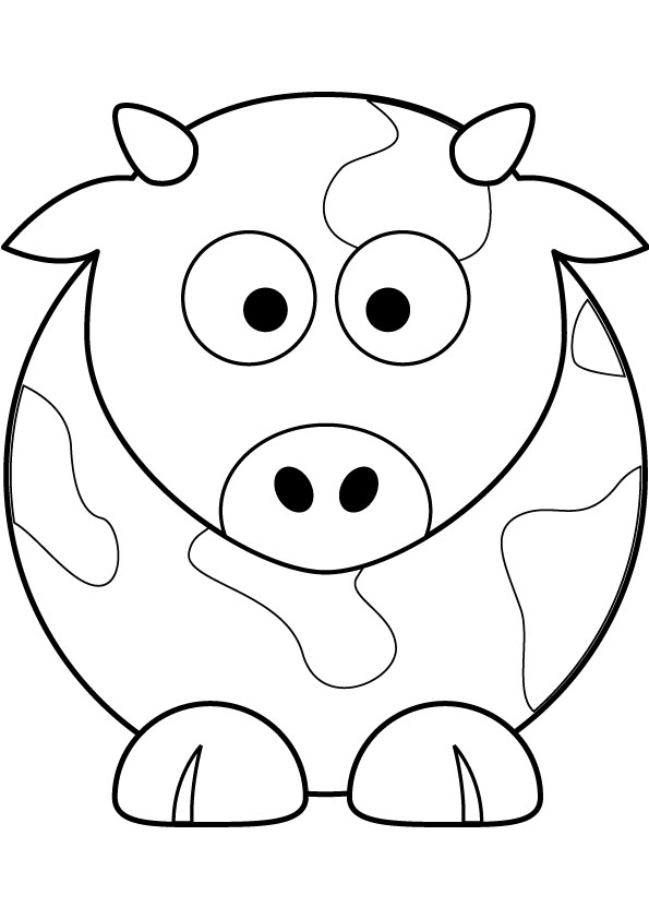 595x842 Lovely Cartoon Cow Coloring Pages Gallery Diy Coloring Page