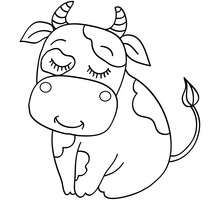 220x220 Cow Coloring Pages, Drawing For Kids, Reading Learning, Free