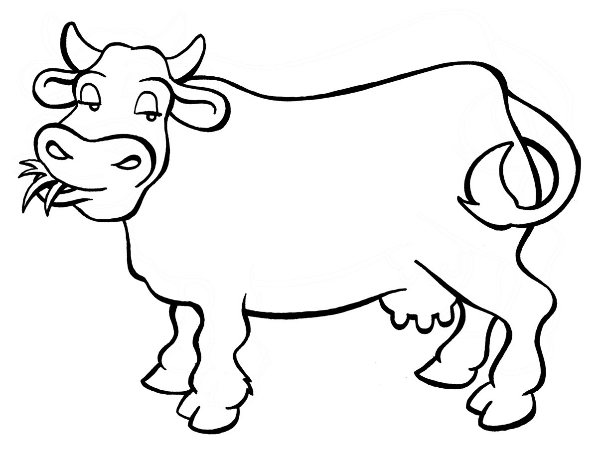 1200x927 Crazy Cow Coloring Pages For Preschoolers Adults Preschool Adult