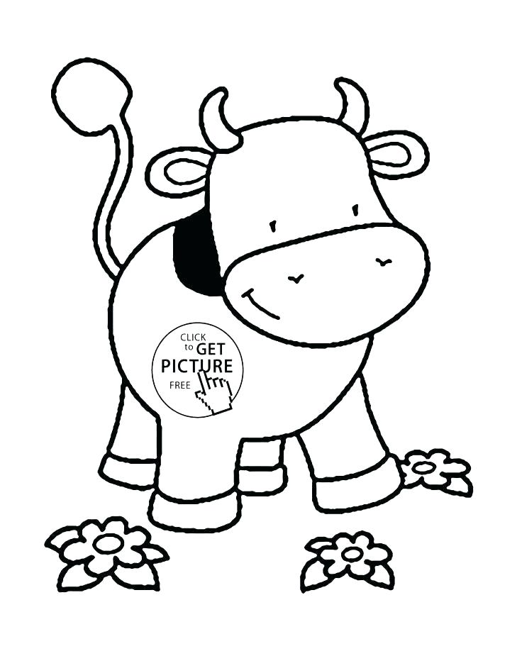 736x925 Coloring Pages Cow Cow Coloring Pages Cows Horse En Cute Baby