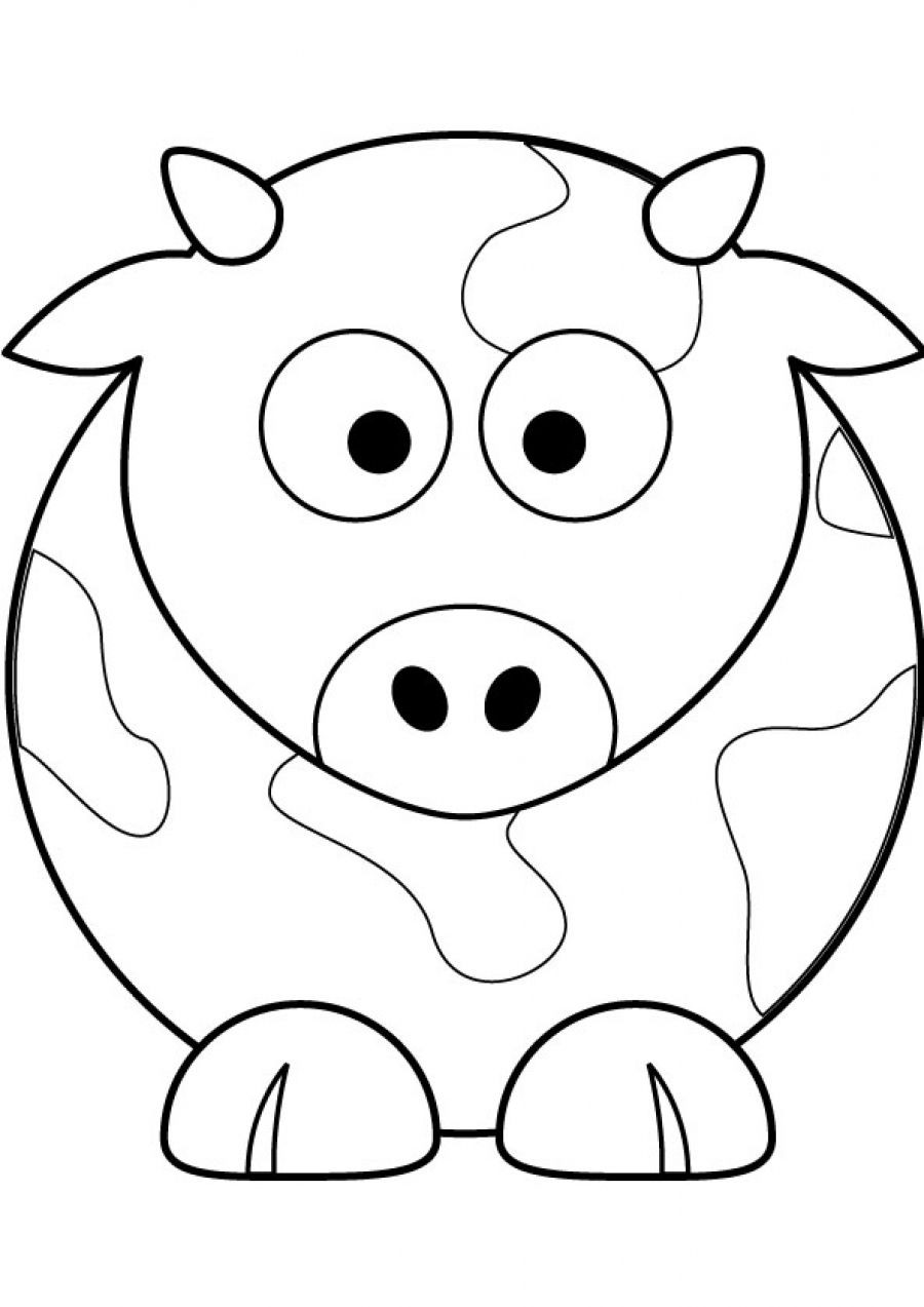 900x1273 Skill Cow Face Coloring Page Printable Templatesmuco How