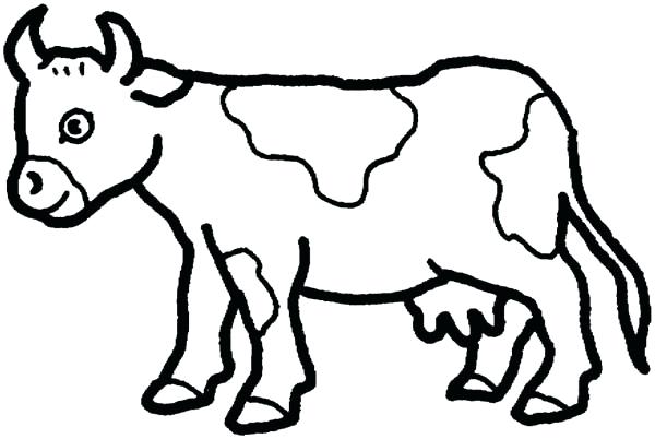 600x402 Innovative Decoration Cow Coloring Pages Cow Big Coloring Page