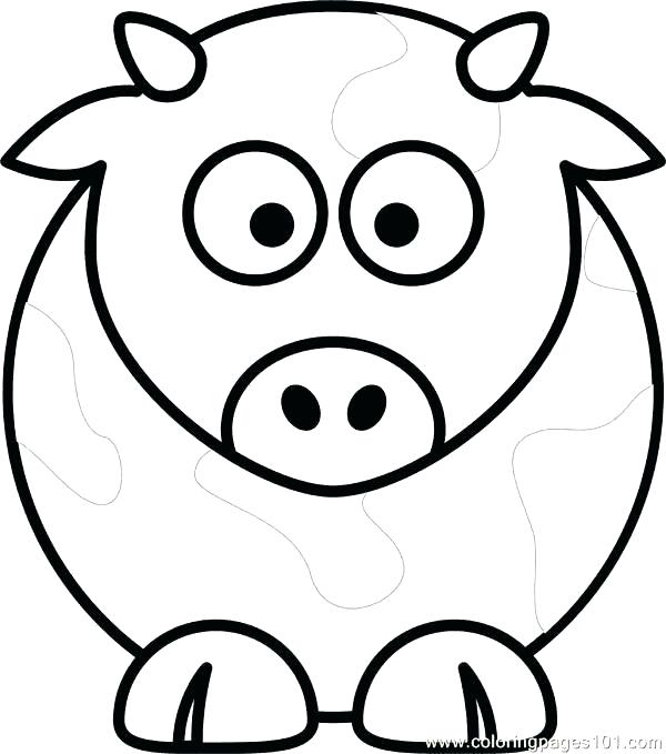 600x679 Coloring Page Sheep Cow Head Coloring Page Download Large Image