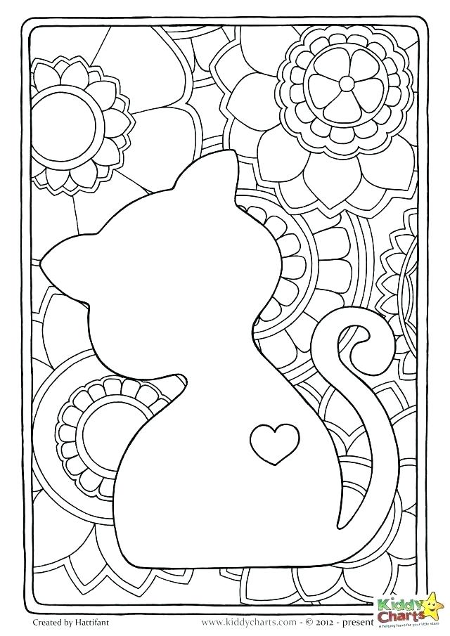 640x905 Printable Coloring Pages Cats Cats Coloring Picture Cow Kids
