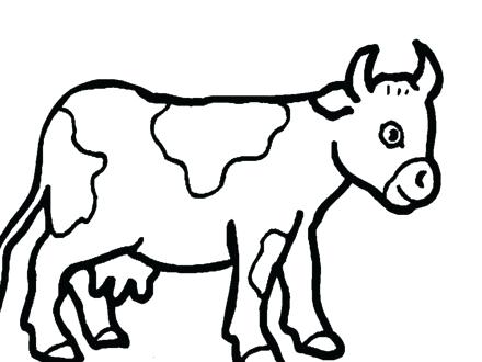 440x330 Cartoon Cow Coloring Pages