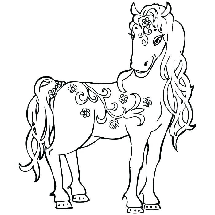 700x700 Printable Horse Coloring Pages Buffalo Cowboy Page Holiday