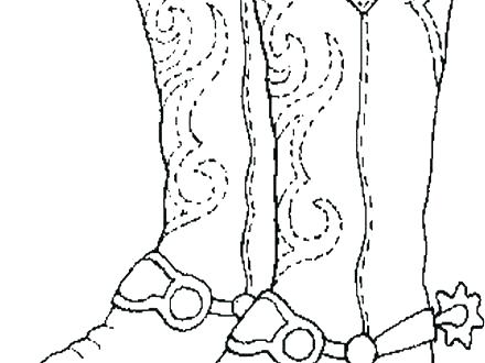 Cowboy Boot Coloring Page at GetDrawings | Free download