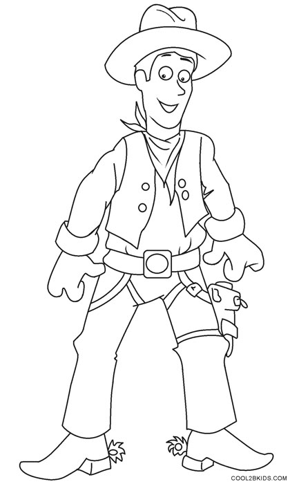 420x700 Printable Cowboy Coloring Pages For Kids