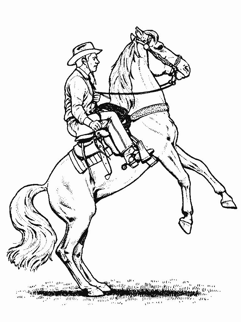 768x1024 Horse And Cowboy Coloring Pages Printable Coloring For Kids