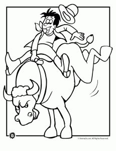 231x300 Cowboy Cowgirl Coloring Sheets