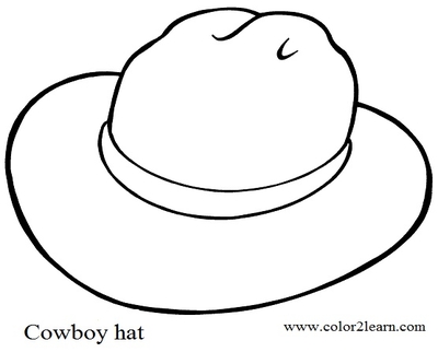 400x322 Cowboy Hat Coloring Page Image Clipart Images
