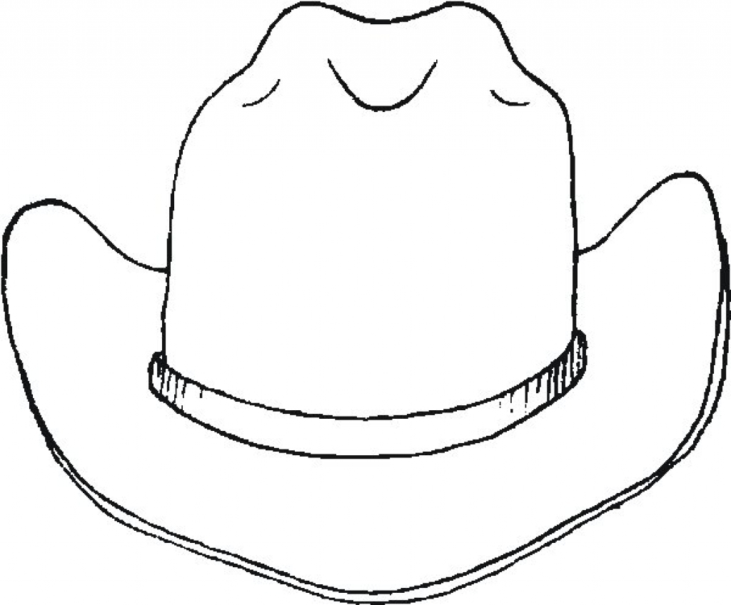 1024x848 Cowboy Hat Coloring Page Studynow Me
