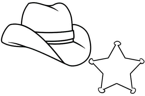 600x400 Free Printable Cowboy Hat Coloring Pages Kids Coloring Cowboy Hat