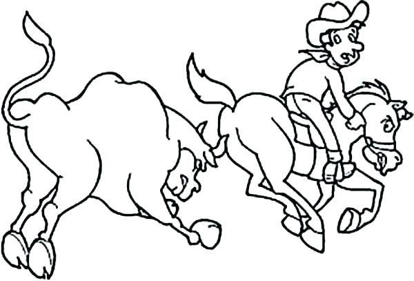 600x407 Rodeo Coloring Pages Barrel Racing Coloring Pages Rodeo Coloring