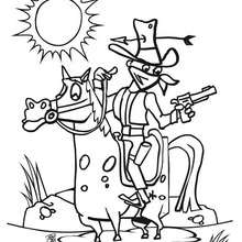 220x220 Young Cowboy Coloring Pages