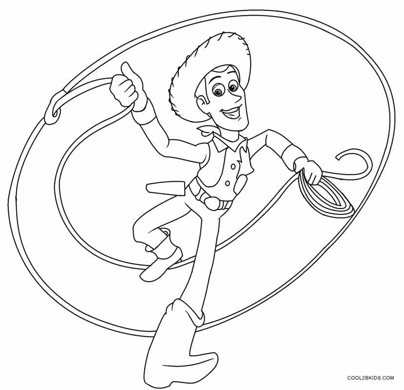 829x800 Printable Cowboy Coloring Pages For Kids