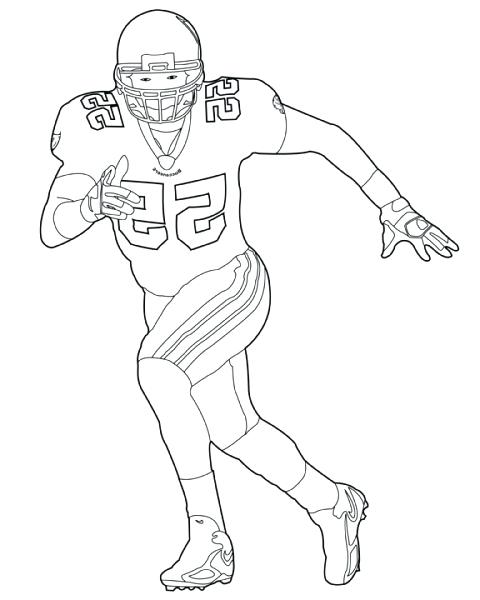 480x600 Football Player Coloring Pages Football Coloring Page High Quality