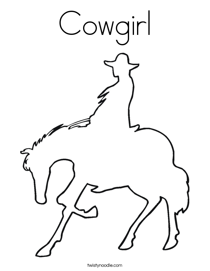 685x886 Cowgirl And Horse Outline Coloring Page
