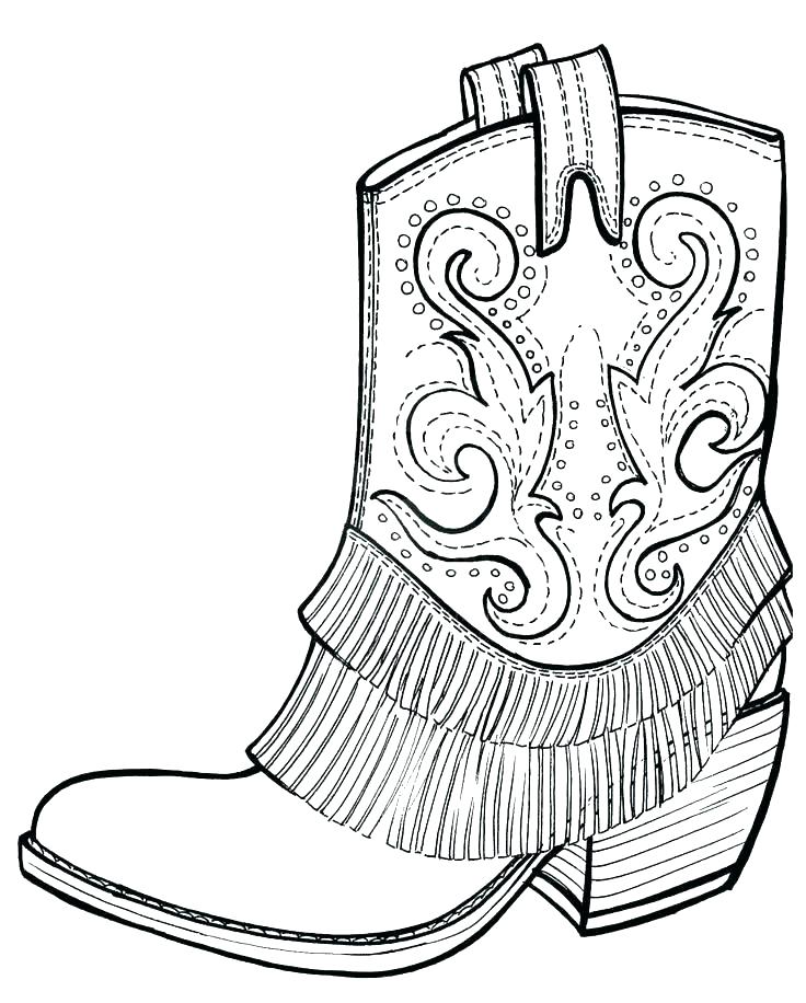 736x916 Cowboy Printable Coloring Pages Free Cowboy Boots Coloring Pages