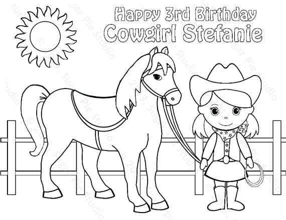 570x440 Cowgirl Coloring Pages Like This Item Barbie Cowgirl Coloring