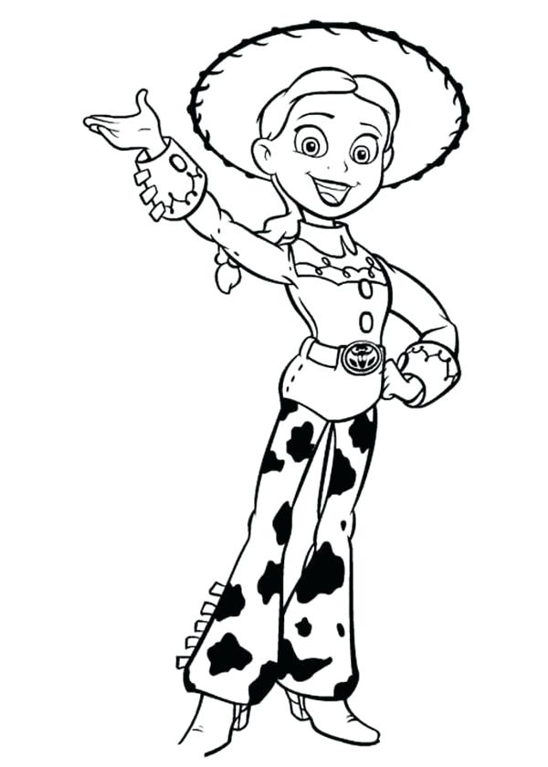 600x840 Cowgirl Coloring Pages Toy Story Toys The Cowgirl Coloring Pages