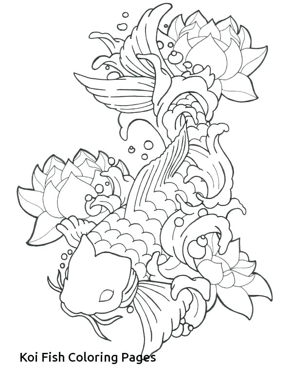 600x791 Coloring Pages Japanese Koi Fish Coloring Pages Art Coloring Pages
