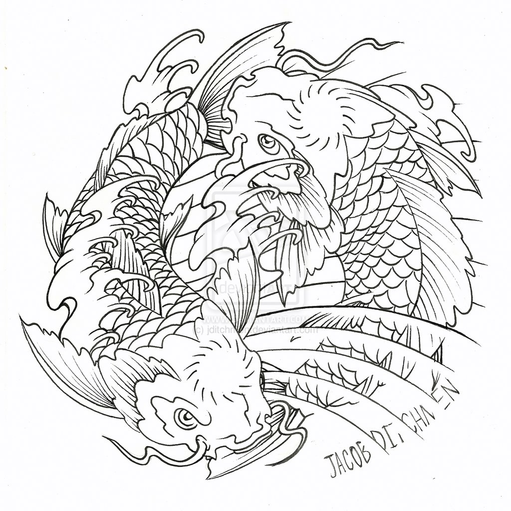 1024x1024 Fish Coloring Pages Koi Fish Coloring Page Free Coloring Pages
