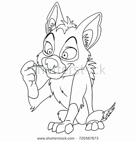 450x470 Hyena Coloring Pages Gallery Coyote Coloring Coloring Page Wolf