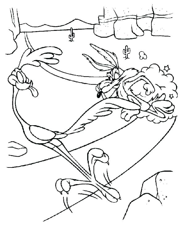 600x736 Road Runner Coloring Page Road Runner Coloring Page Coyote