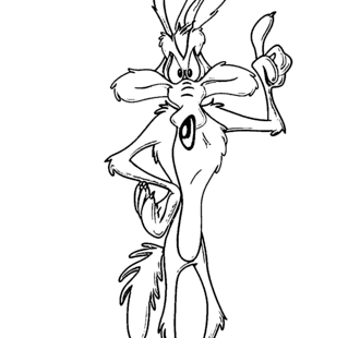 330x310 Desert Coyote Coloring Page Coloring Pages