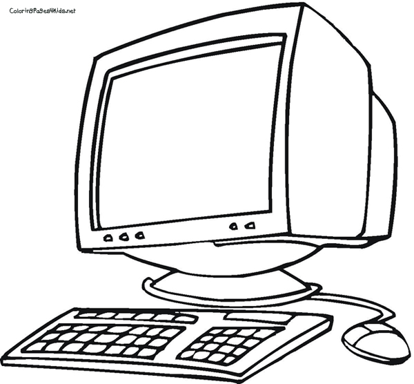 600x556 Coloring Pages Computer Coloring Pages