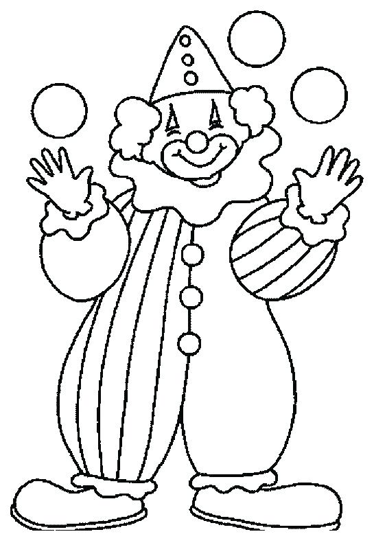 545x794 Printable Circus Colouring Pages Clown Coloring Page Book
