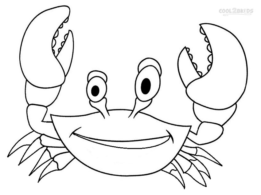 850x634 Crab Coloring Pages For Kids