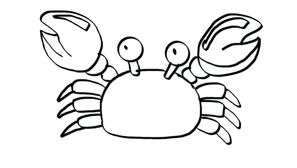 960x544 Crab Coloring Pages Crab Coloring Page Free Printable Undersea