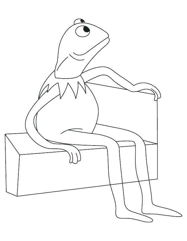 630x810 Coloring Page Of A Frog Frog Craft For Preschoolers Coloring Pages