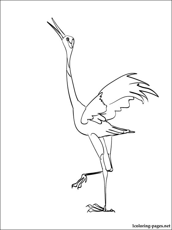 560x750 Crane Coloring Page Coloring Pages