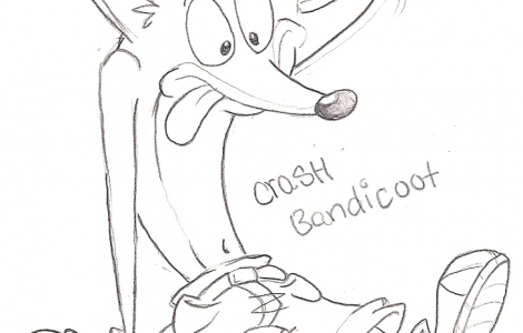 Crash Bandicoot Coloring Pages