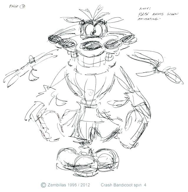 638x650 Crash Bandicoot Coloring Pages Colouring Sheets Coloring Page