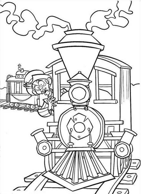 600x827 Home On The Prairie Train Is Oing To Crash Coloring Pages