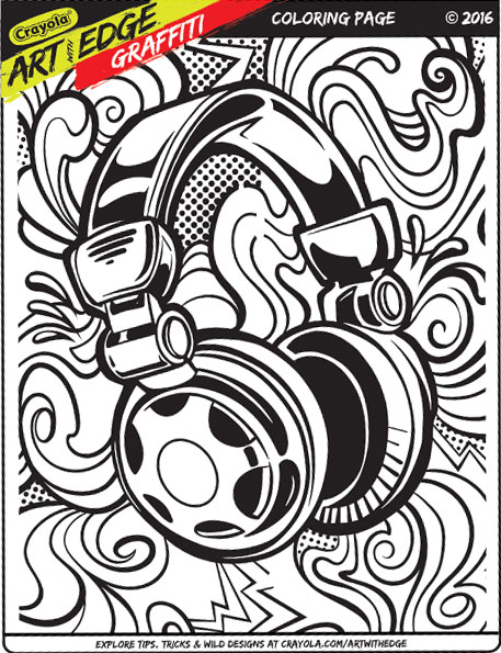 457x595 Crayola Art Edge Graffiti Coloring Pages Crayola Art