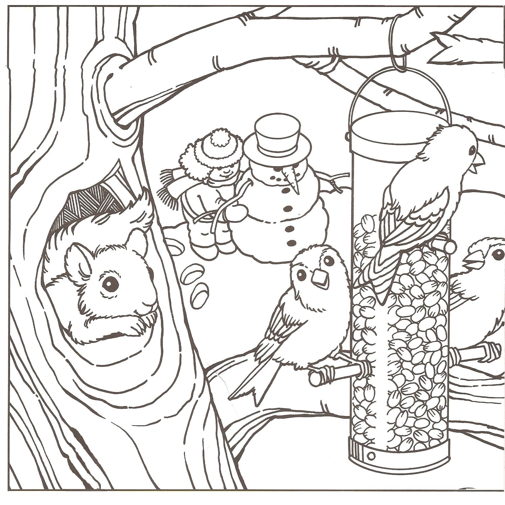 1680x1680 Interesting Inspiration Winter Coloring Pages Wonderful Page