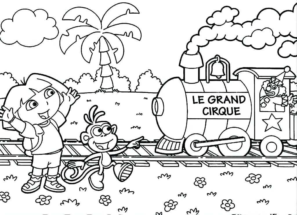 1024x743 Crayola Giant Coloring Pages Dora The Explorer Printable Coloring