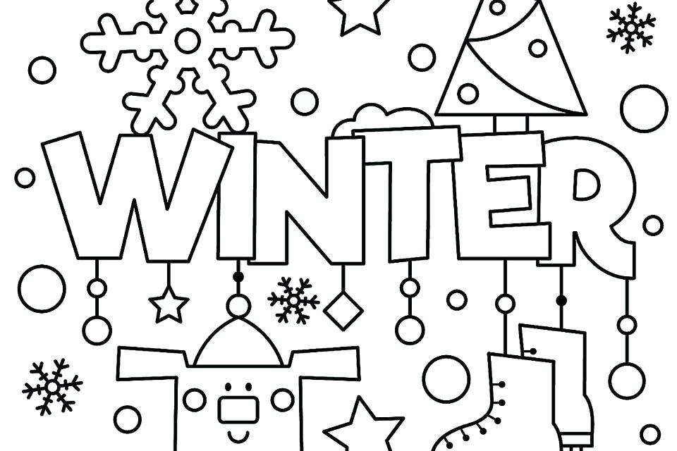 960x640 Coloring Pages Winter