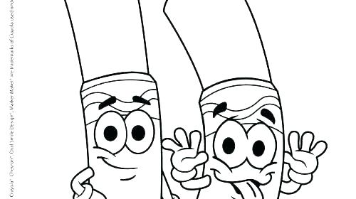 500x280 Crayons Coloring Pages Box Coloring Page Blue Coloring Sheet