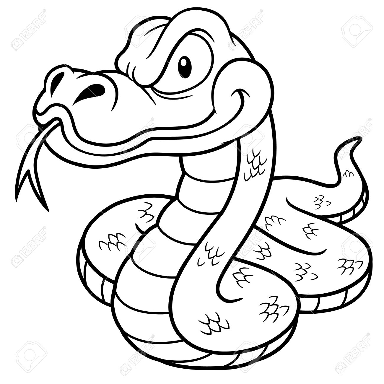 1300x1300 Insider Snake Picture To Color Coloring Pages