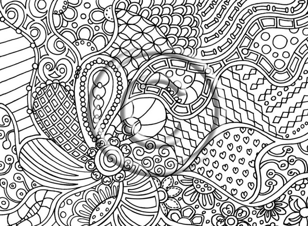 1024x750 Crazy Design Coloring Pages Crazy Psychedelic Colouring Pages